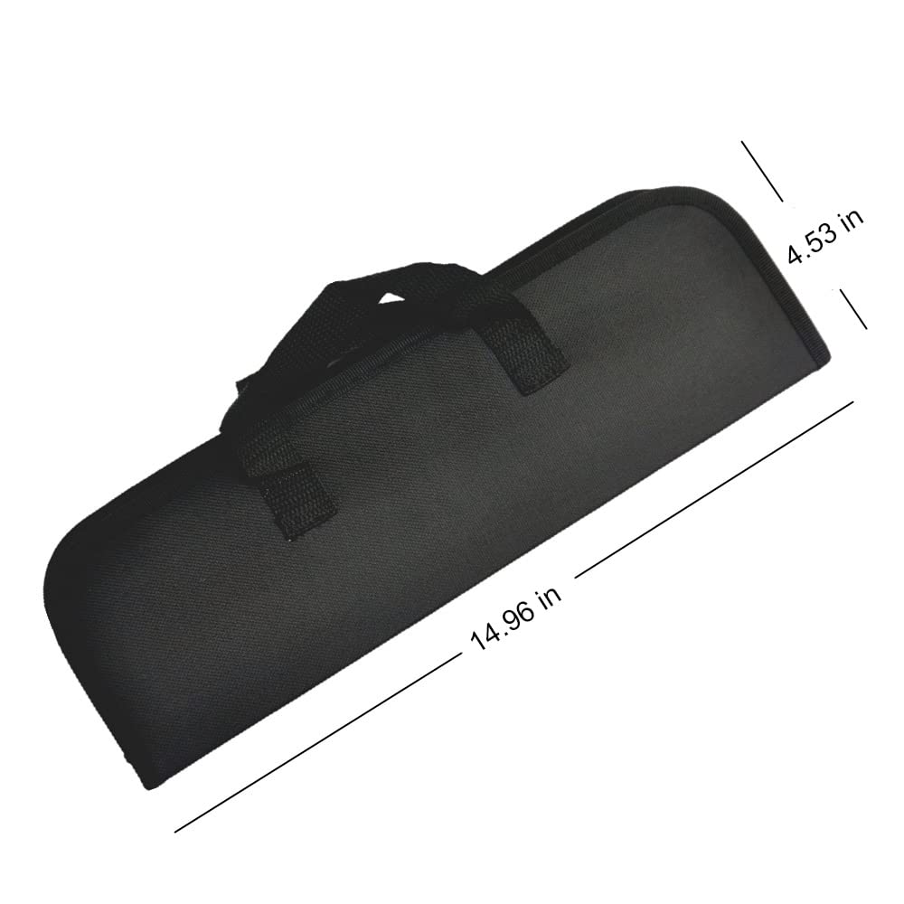 Set de 9 ustensiles de barbecue en acier inoxydable avec poignées métalliques et anneaux de suspension, présenté dans un coffret de transport zippé élégant et pratique, idéal pour grillades en extérieur.