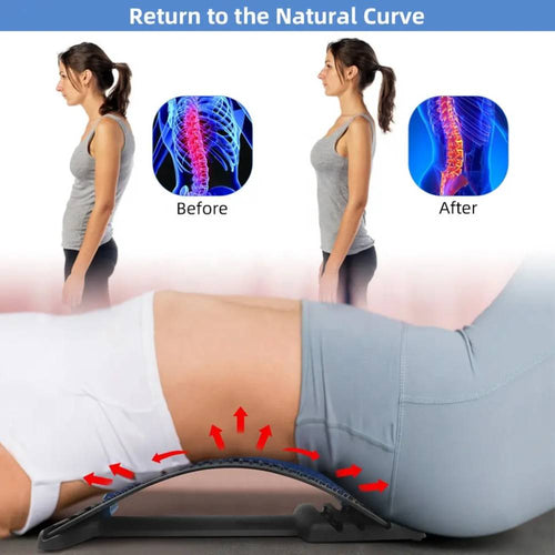 Soulagez vos tensions lombaires grâce à cette civière dorsale ergonomique. Conçue pour restaurer la courbure naturelle de la colonne, elle aide à corriger la posture et à réduire les douleurs liées au stress ou à la fatigue.
