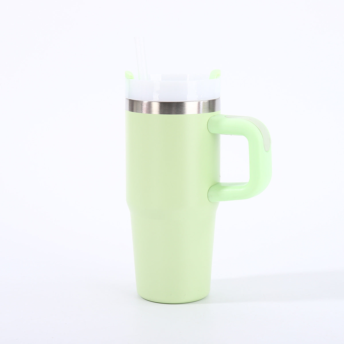 Mug inox 40oz avec poignée – Paille réutilisable et isolation thermique