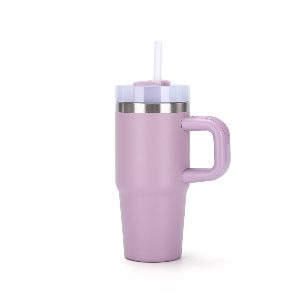 Mug inox 40oz avec poignée – Paille réutilisable et isolation thermique