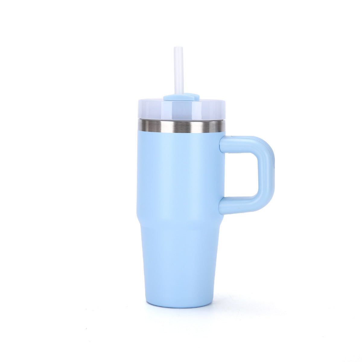 Mug inox 40oz avec poignée – Paille réutilisable et isolation thermique