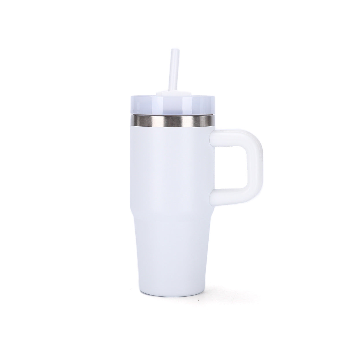 Mug inox 40oz avec poignée – Paille réutilisable et isolation thermique