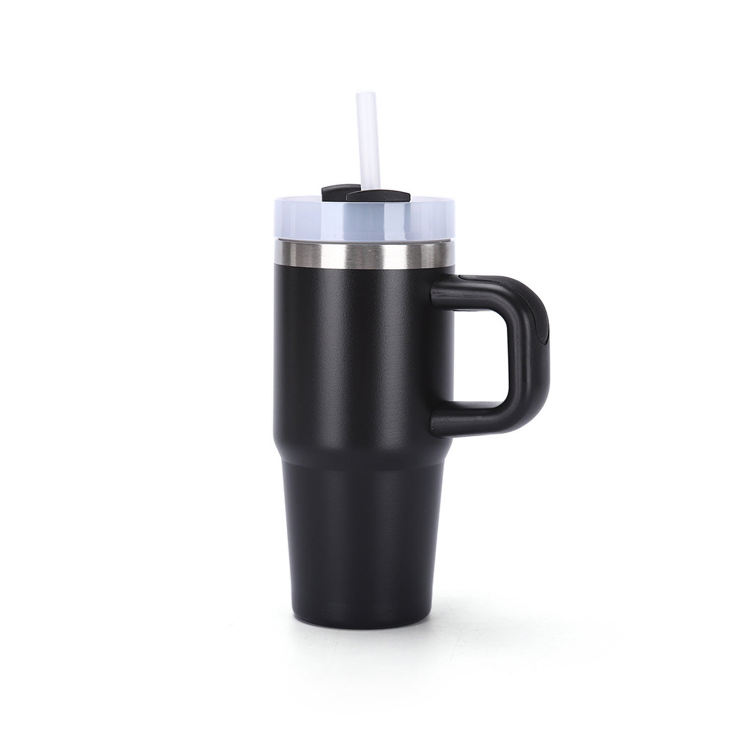 Mug inox 40oz avec poignée – Paille réutilisable et isolation thermique