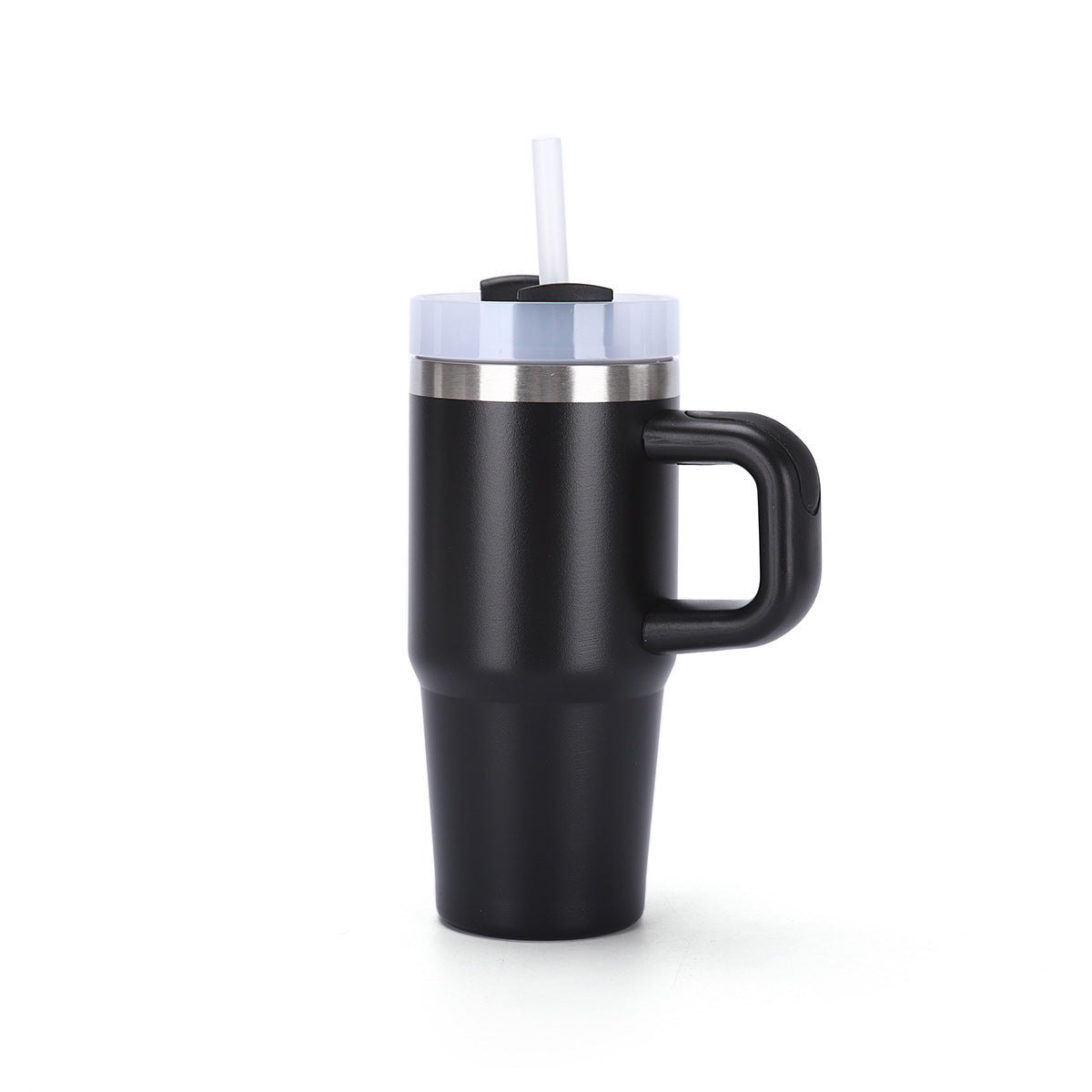 Mug inox 40oz avec poignée – Paille réutilisable et isolation thermique