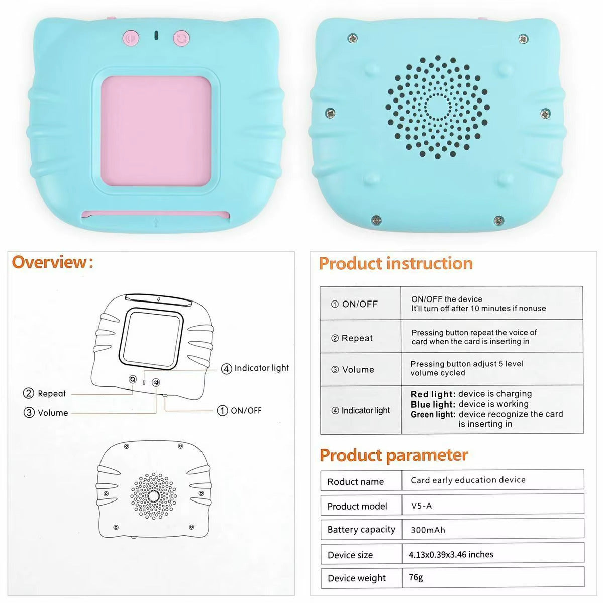Tablette d’apprentissage bilingue enfant – Jeux éducatifs & cartes interactives