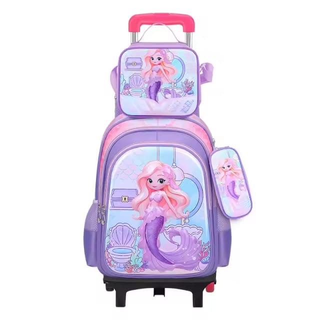 Sac à dos scolaire à roulettes – Multi compartiments & confort ergonomique enfants