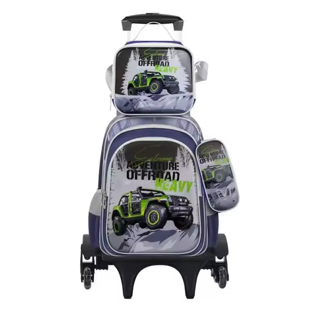 Sac à dos scolaire à roulettes – Multi compartiments & confort ergonomique enfants