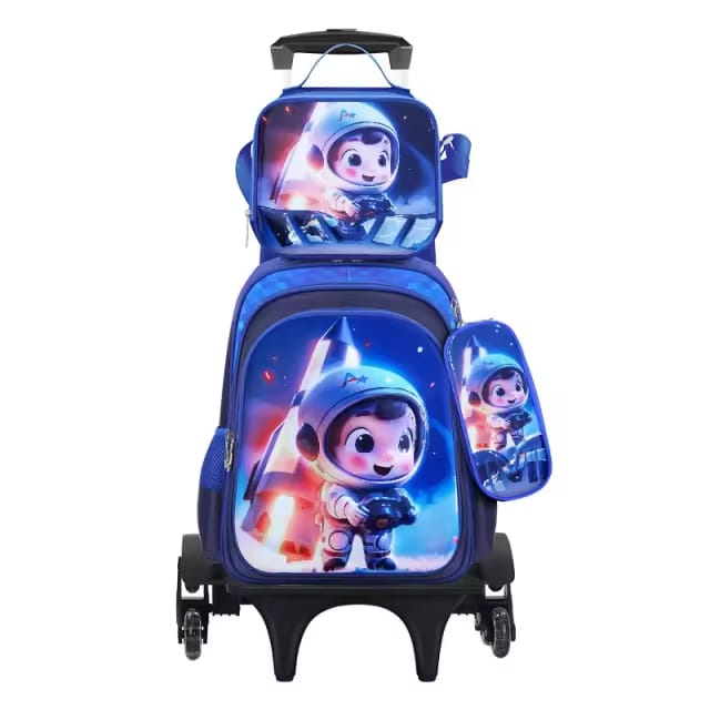 Sac à dos scolaire à roulettes – Multi compartiments & confort ergonomique enfants