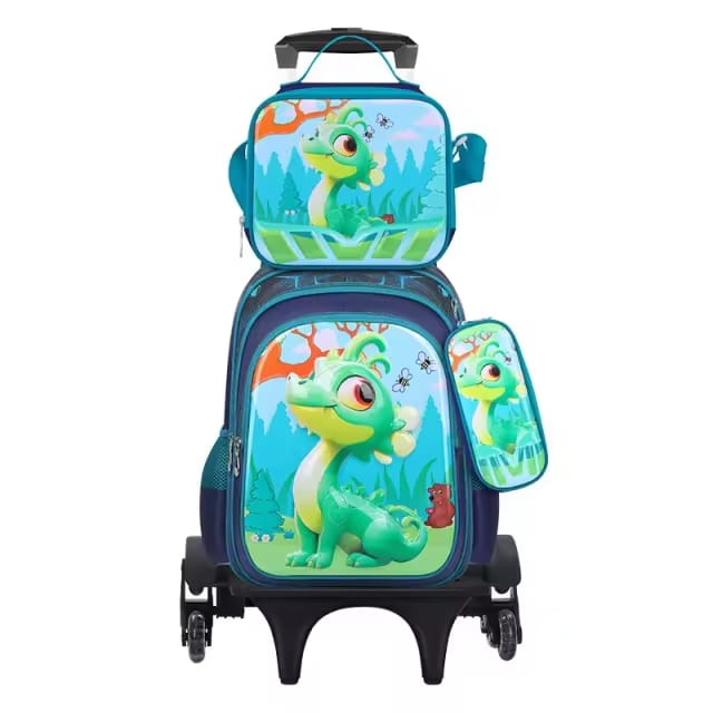 Sac à dos scolaire à roulettes – Multi compartiments & confort ergonomique enfants